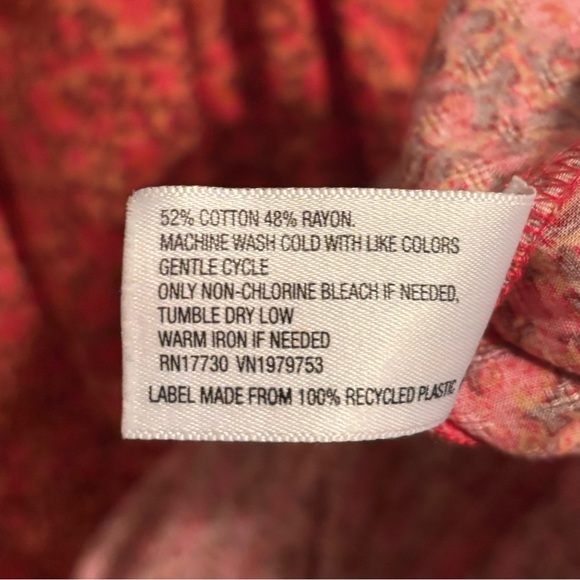 Universal Thread Target Floral Boho Puff Sleeve Tiered Flowy Dress Size XL - Picture 7 of 7